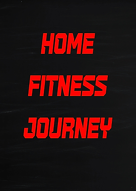 Home Fitness Journey Text Art