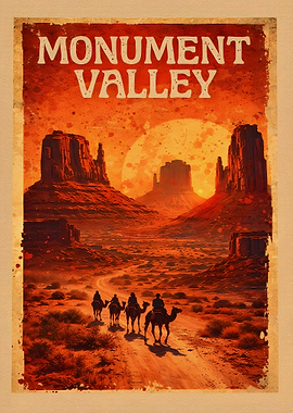 Monument Valley Camel Caravan