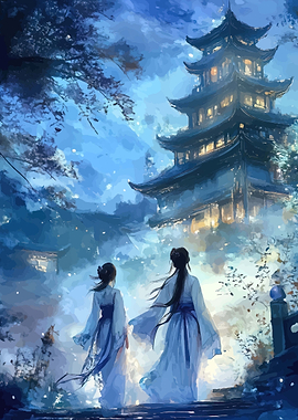 Two women in traditional Japanese attire