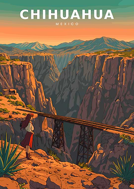 Chihuahua Mexico Canyon Landscape
