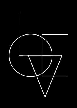 Geometric Love Word Art