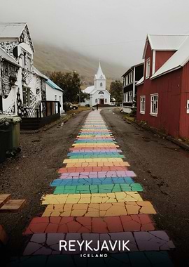 Rainbow Road in Reykjavik