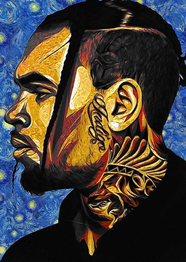 Portrait of a Man in Van Gogh Style