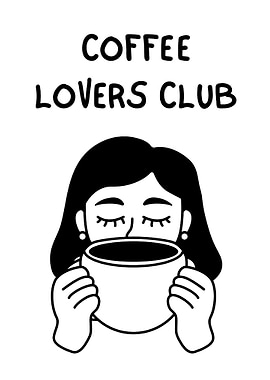 Coffee Lovers Club Illustration