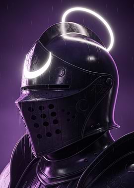 Knight with Glowing Halo
