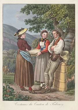 Swiss Fribourg Costumes
