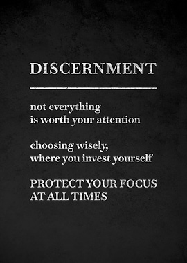 Discernment Motivational Poster