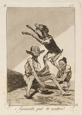Goya's 'Aguardate que te unten'