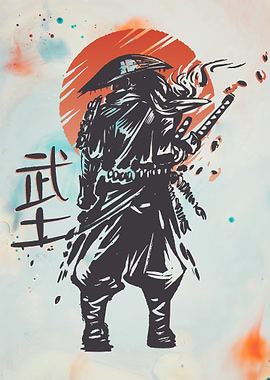 Samurai Warrior with Katana
