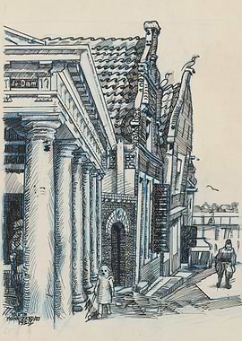 Sketch of a Dutch Street Scene