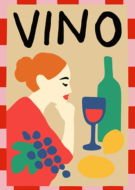 Vino Lover Art Print
