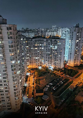 Kyiv Cityscape at Night