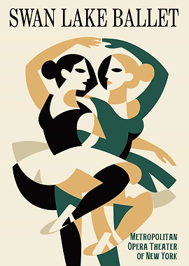Swan Lake Ballet Poster