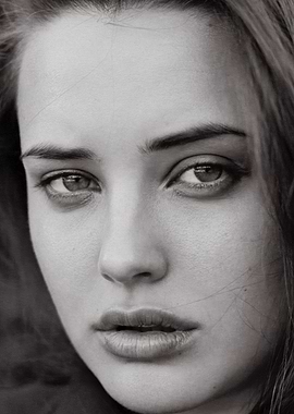Close-up Portrait of a Katherine Langford