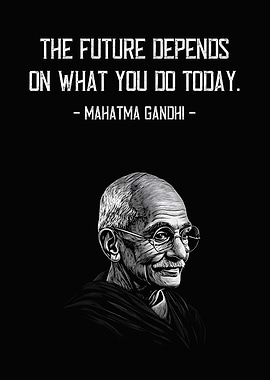 Mahatma Gandhi Quote on Future