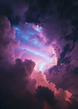 Electric Purple and Pink Clouds