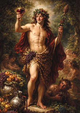 Bacchus with Satyr and Maenads