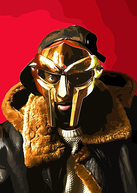 MF DOOM in Golden Mask