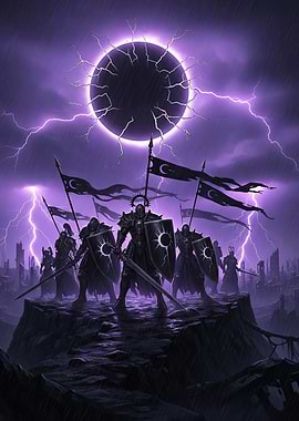 Dark Knights Under Purple Eclipse
