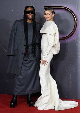 Zendaya and Law Roach on Red Carpet