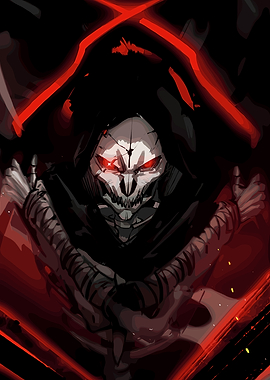 Grim Reaper with Red Eyes