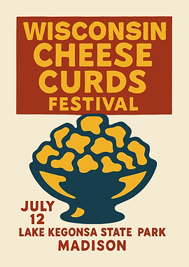 Cheese Curds Festival Poster