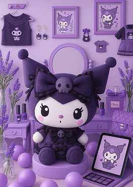 Kuromi Themed Room Decor