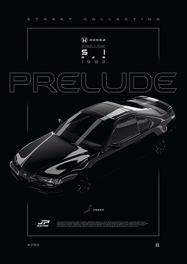 Honda Prelude SI 1993 Poster