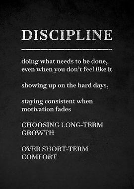 Discipline Motivational Quote