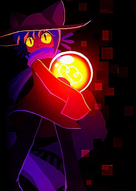 Niko holding a light bulb