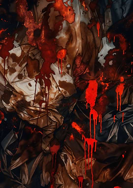 Bloody Draped Fabric