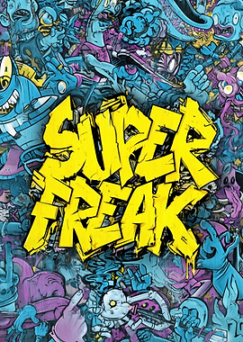 Super Freak Graffiti Art