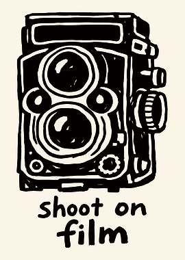 Vintage Film Camera Poster