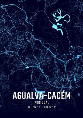 Aguas-Cacem Midnight City Map