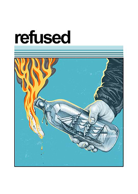 Molotov Cocktail with Ship in a Bottle