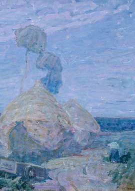 Haystacks by the Sea