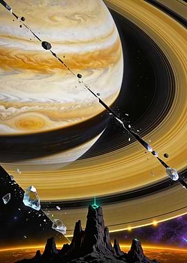 Titan Giant With Shattered Rings