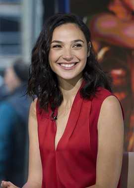 Gal Gadot Smiling in Red Dress