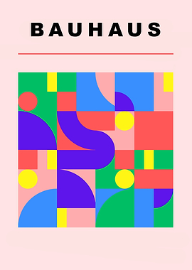 Bauhaus Abstract Geometric Art