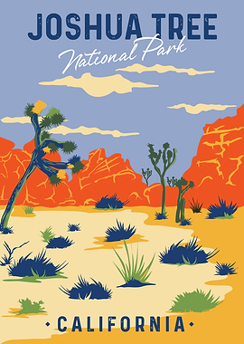 Joshua Tree National Park Vintage Poster