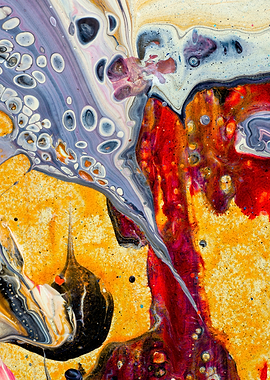 Abstract Fluid Art Pour