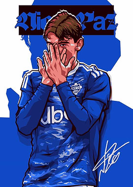 Football Player Nico Paz Artwork