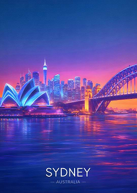 Sydney Skyline at Dusk