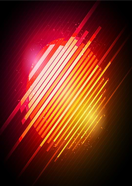 Abstract Geometric Sunburst Background
