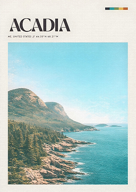 Acadia National Park Coastal Landscape