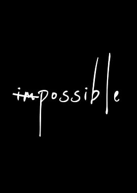 Impossible handwritten text