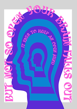 Open Mind Psychedelic Head Art