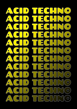 Acid Techno Text Art