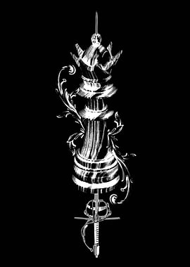 Chess Queen with Sword