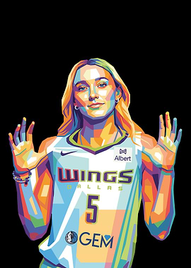 Paige Bueckers Pop Art Portrait